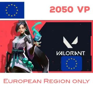 Valorant 2050 VP | European Region | Fast Delivery