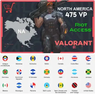 Valorant 475 VP - North America Region (NA) | Fast Delivery