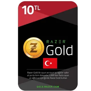 Razer Gold 10 TL Turkey Region Fast Delivery