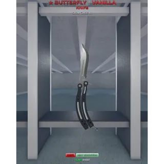 ⭐ RARE  ⭐ BUTTERFLY VANILLA KNIFE  ! MINT CONDITION!