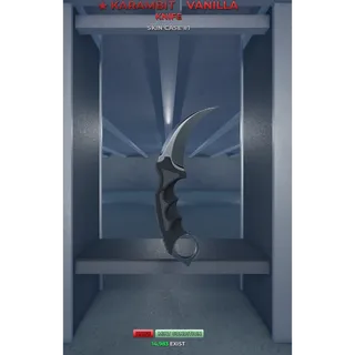 ⭐ RARE  ⭐ KARAMBIT VANILLA KNIFE  ! MINT CONDITION !