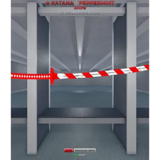 ⭐ RARE  ⭐ PEPPERMINT KATANA SI ! 169 EXIST !