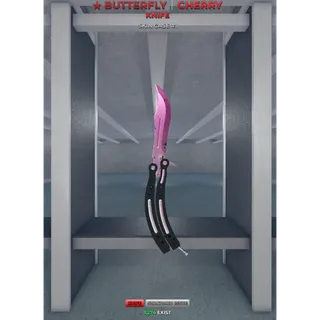 ⭐ RARE  ⭐ BUTTERFLY CHERRY KNIFE ! STANDARD ISSUE !