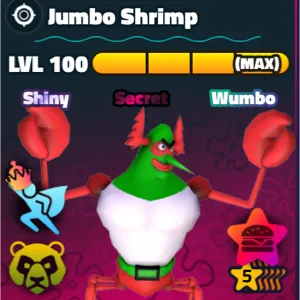 SPONGEBOB TOWER DEFENSE - SW JUMBO SHRIMP 5⭐ LVL 100/NC/PP