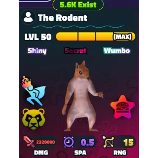 SPONGEBOB TOWER DEFENSE - SW THE RODENT LVL 50/NC/PP