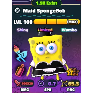 SPONGEBOB TOWER DEFENSE - SW MAID SPONGEBOB 5⭐ LVL 100/NC