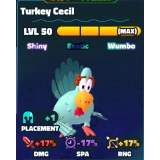 SPONGEBOB TOWER DEFENSE - TURKEY CECIL ⭐GOLD SERIAL ⭐