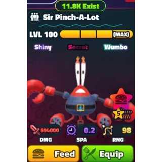 SPONGEBOB TOWER DEFENSE - SW SIR PINCH-A-LOT 5⭐ LVL 100/NC/PP
