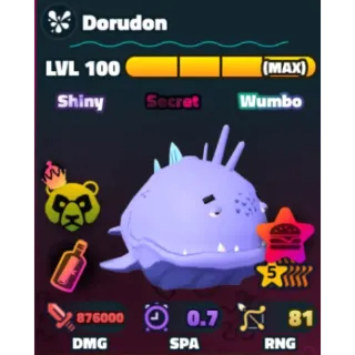 SPONGEBOB TOWER DEFENSE - SW DORUDON 5⭐ LVL 100/NC/PP