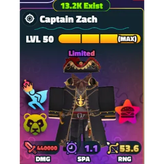 SPONGEBOB TOWER DEFENSE - CAPTAIN ZACH LVL 50/NC/PP