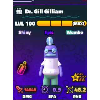 SPONGEBOB TOWER DEFENSE - DR. GILL GILLIAM  5 ⭐ LVL 100/SF