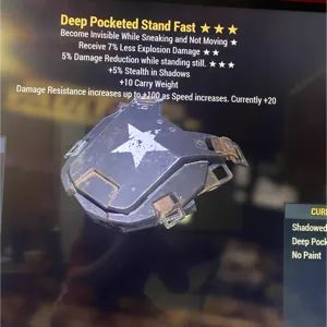 Deep pocketed stand fast