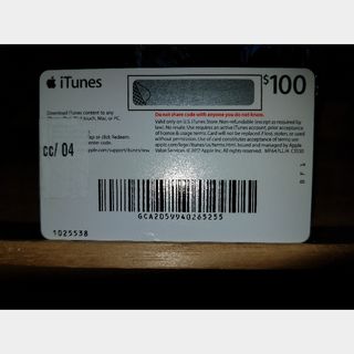 Comprar Cartão iTunes Gift Card $100 - USA