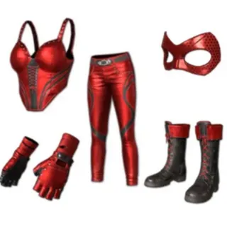 PUBG|Crimson Hex Costume Set|Fast
