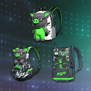 PUBG | PIGFF'S TACTICAL PIGGIES BACKPACK SET