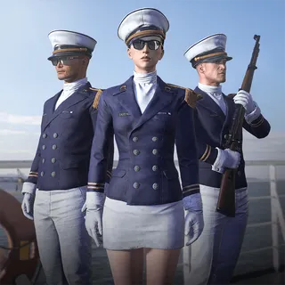 PUBG | NAVAL OFFICER ATTIRE SET