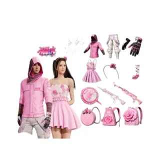 PUBG|PURRPLE PERIWINKLE COSTUME SET|Fast