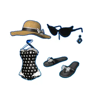 Polka Dot Swimsuit Set