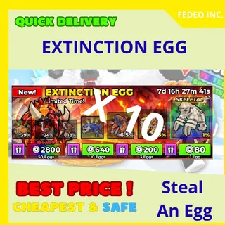 Steal an Egg EXTINCTION EGG X 10