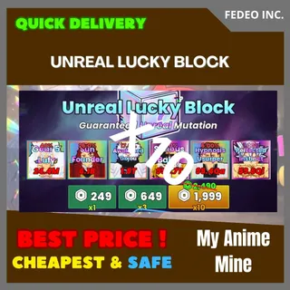UNREAL LUCKY BLOCK X 10