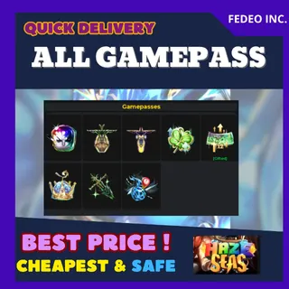 Haze Seas ALL GAMEPASS (5497) rbx