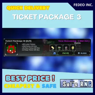 Sol's RNG  TICKET PACKAGE 3
