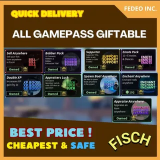 FISCH ALL GAMEPASS GIFTABLE