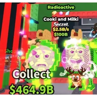 ☢️ 3 TRAIT!!! Radioactive Cooki and Milki 2.5B/s - SAB (Fast Delivery)