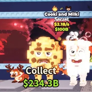 🦌 3 TRAITS!!! Cooki and Milki 2.1B/s - SAB (Fast Delivery)