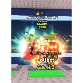 🍓👻 2 + STRAWBERRY TRAITS!!! Spooky and Pumpky 1.2B/s - SAB (Fast Delivery)