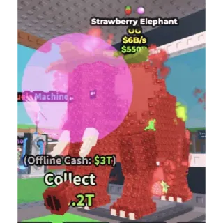 🍓 2 TRAITS!!!! 'OG' STRAWBERRY ELEPHANT 6B/s - SAB (Fast Delivery) 🐘