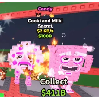 🍬 3 TRAIT!!! Candy Cooki and Milki 2.6B/s - SAB (Fast Delivery)