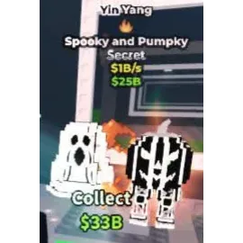 ☯️ FIRE TRAIT!!! Yin Yang Spooky And Pumpky 1B/s - SAB (Fast Delivery)