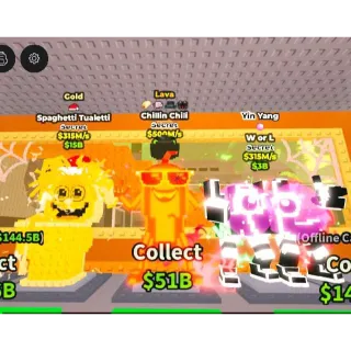 🌋 Gold/Lava/YY Bundle - SAB (Fast Delivery)