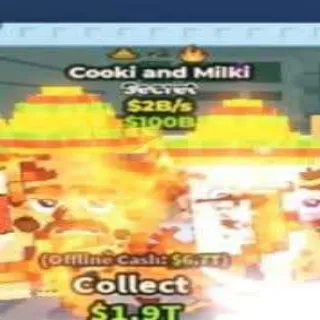 🌈 3 TRAITS!!! Cooki and Milki 2B/s - SAB (Fast Delivery)