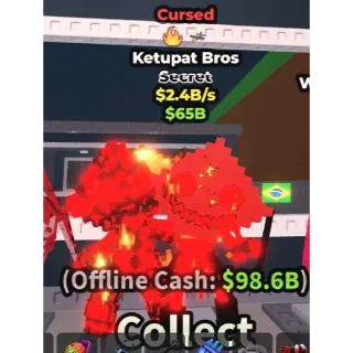 👹 2 TRAITS!!! NEW "CURSED" Ketupat Bros 2.4B/s - SAB (Fast Delivery)