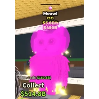 🌈 BUBBLEGUM TRAIT!!! RAINBOW [OG] MEOWL 5.3B/s!!! - SAB (Steal A Brainrot) 🐱