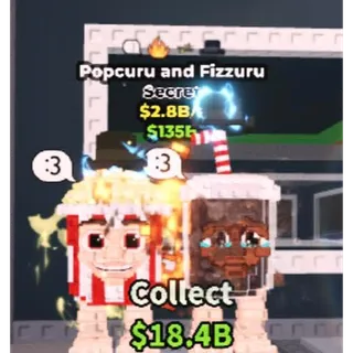 🔥 4 TRAITS!!! Popcuru and Fizzuru 2.8B/s - SAB (Fast Delivery) 🍿