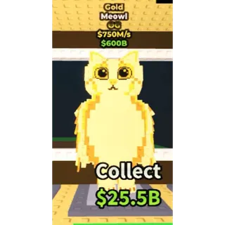 🦉 [OG] Gold Meowl 750M/s 🐱 - SAB (Fast Delivery)