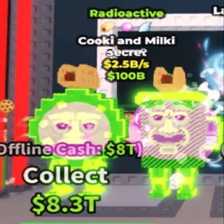 ☢️ 3 TRAITS!!! Radioactive Cooki and Milki 2.5B/s - SAB (Fast Delivery)