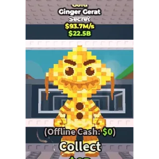 👑 [RARE] Gold Ginger Gerat 93.7M/s 🥨 - SAB (Fast Delivery)