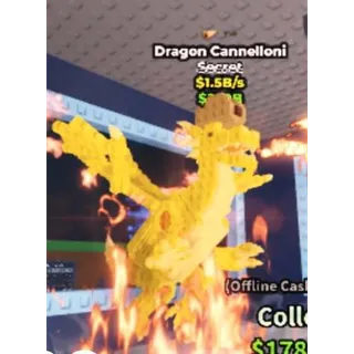 🌮 2 TRAITS!!! Gold Dragon Cannelloni 1.5B/s - SAB (Fast Delivery)