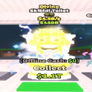 ‎🧝‍♂️🚽 Divine [OG] Skibidi Toilet 4.5B/s  - SAB (Fast Delivery) 🧝‍♂️