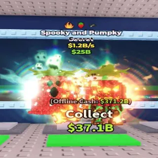 🍓👻 2 + STRAWBERRY TRAITS!!! Spooky and Pumpky 1.2B/s - SAB (Fast Delivery)