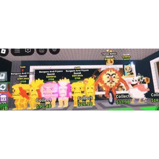 ⚜️ BURGER + 2 SECRETS Bundle - SAB (Fast Delivery)