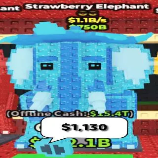 ‎💎🐘 [OG] DIAMOND Strawberry Elephant 1.1B/s 🍓💎 - SAB (Fast Delivery)