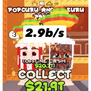 🍿 4 TRAITS!!! Popcuru and Fizzuru 2.9B/s - SAB (Fast Delivery)