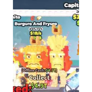 🦀 2 TRAITS!!! Diamond Burguro and Fryuro 1B/s - SAB (Fast Delivery)