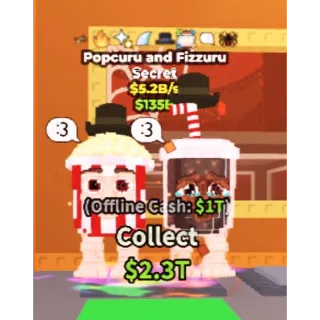 🔥 8 TRAITS!!! Popcuru and Fizzuru 5.2B/s - SAB (Fast Delivery) 🍿