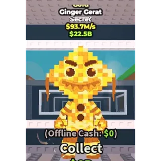 👑 [RARE] Gold Ginger Gerat 93.7M/s 🥨 - SAB (Fast Delivery)